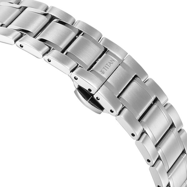 Titan Edge Murals Quartz Analog Blue Dial Stainless Steel Strap Watch For Men - image number 4