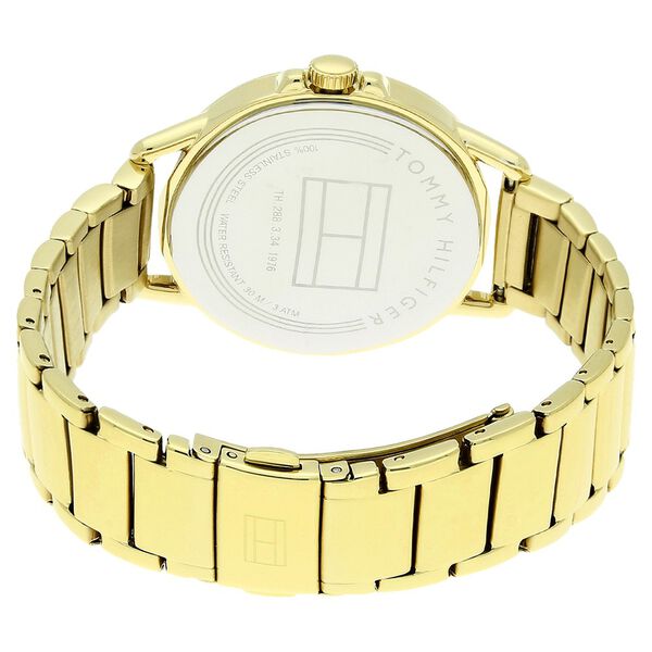 Tommy Hilfiger Quartz Analog Golden Dial Stainless Steel Strap Watch for Women - image number 3