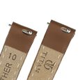 10 mm Brown Genuine Leather Strap for Women - image number 4