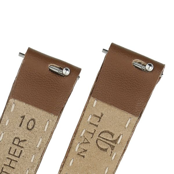 10 mm Brown Genuine Leather Strap for Women - image number 4