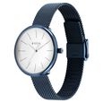 Titan Slimline Quartz Analog White Dial Blue Stainless Steel Strap Watch for Women - image number 2