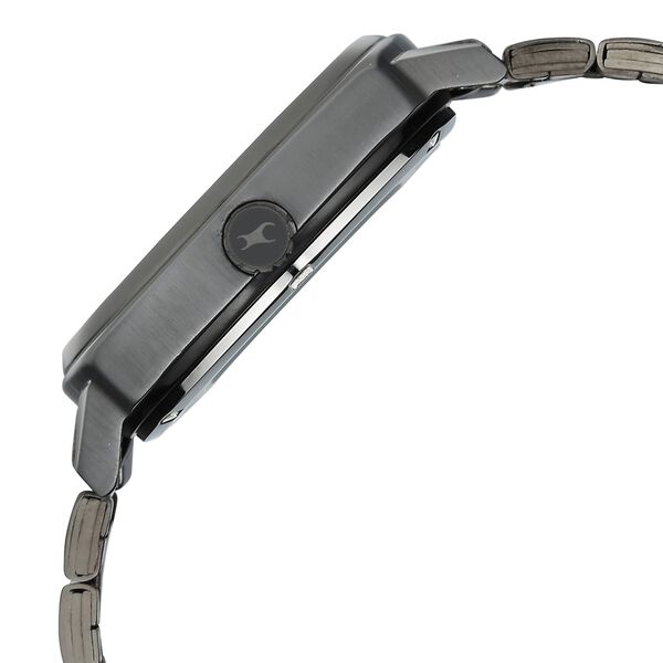 Fastrack Automatics Collection Pink Dial Grey Stainless Steel Strap Watch For Guys - image number 4