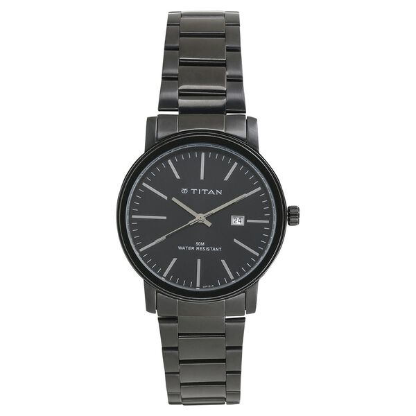 Titan Quartz Analog with Date Black Dial Watch for Men - image number 0