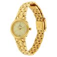 Titan Quartz Analog Golden Dial Stainless Steel Strap Watch for Women - image number 1