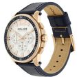 Police Quartz Chronograph Silver Dial Leather Strap Watch for Men - image number 2