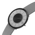 Titan Edge UltraSlim Quartz Analog Grey Dial Grey Leather Strap Watch For Men - image number 3