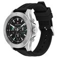 Tommy Hilfiger Quartz Multifunction Black Dial Black Silicone Strap Watch for Men - image number 1
