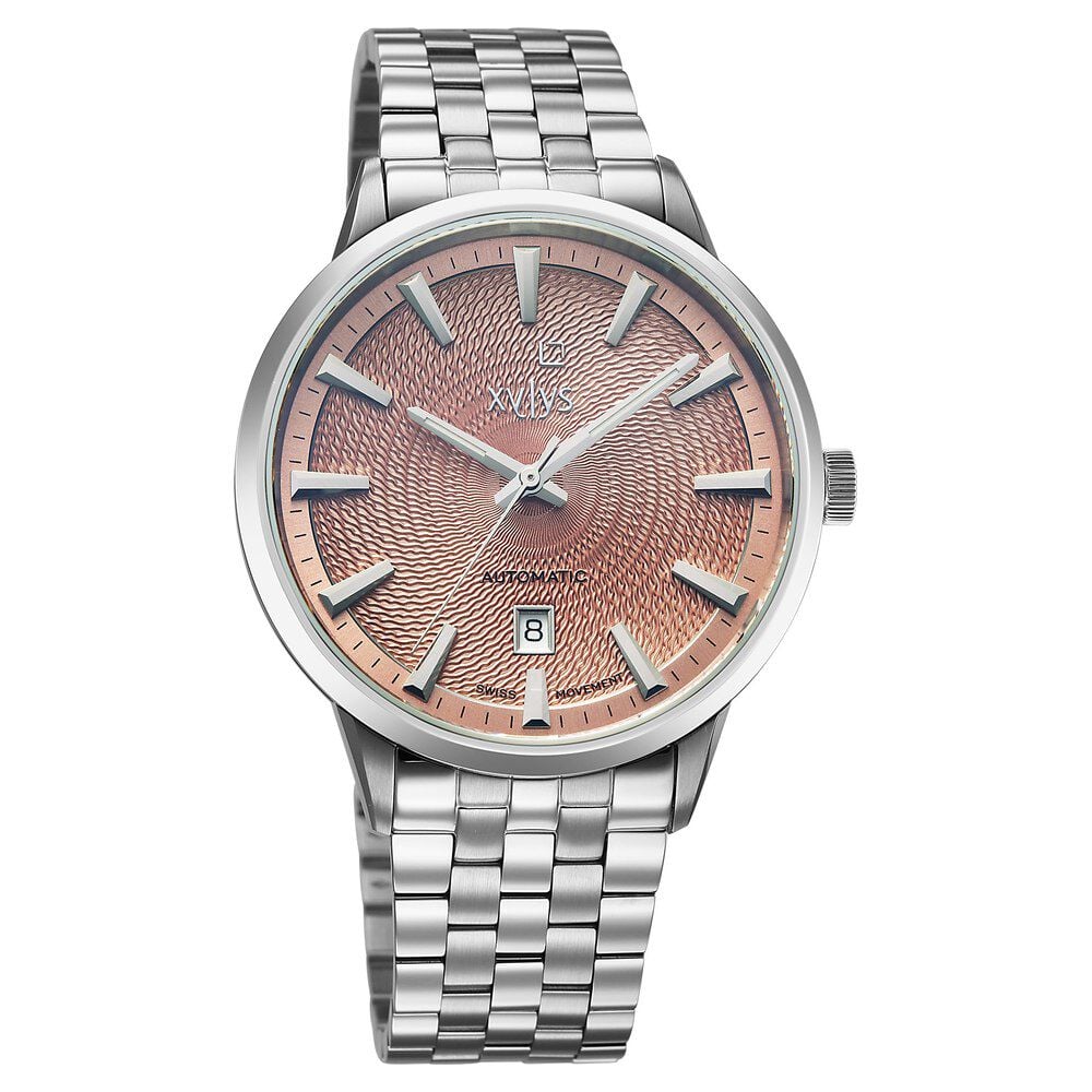 Buy Online Xylys Swiss Automatic Champagne Dial Silver Stainless