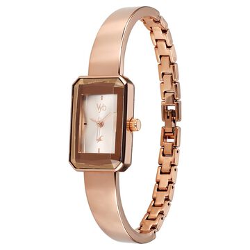 Vyb Diva By Fastrack Quartz Analog Pink Dial Metal Strap Watch For Girls