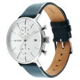 Titan Quartz Chronograph Silver Dial Leather Strap Watch for Men - image number 2
