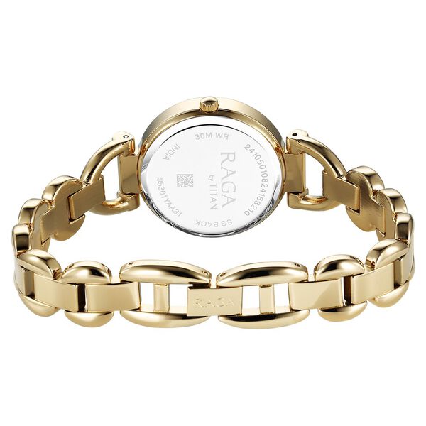 Titan Raga Showstopper Quartz Analog Green Dial Metal Strap Watch For Women - image number 4