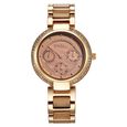 Titan Acetate Quartz Multifunction Mother Of Pearl Dial Two Toned Strap Watch for Women
