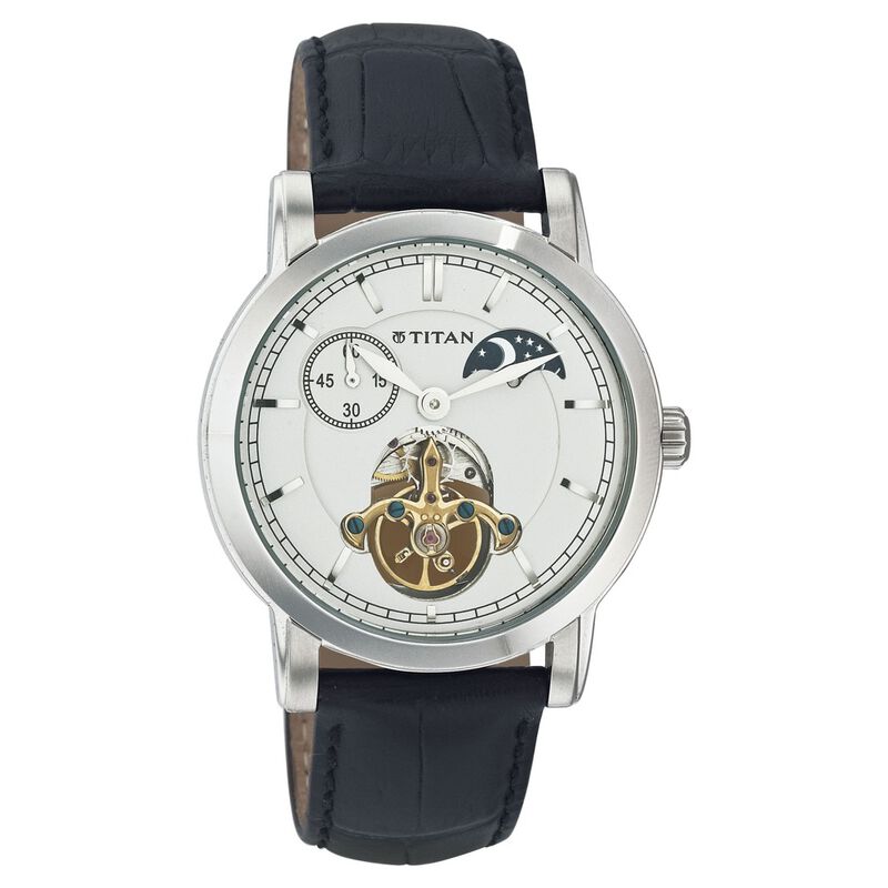Titan Quartz Analog White Dial Watch for Men
