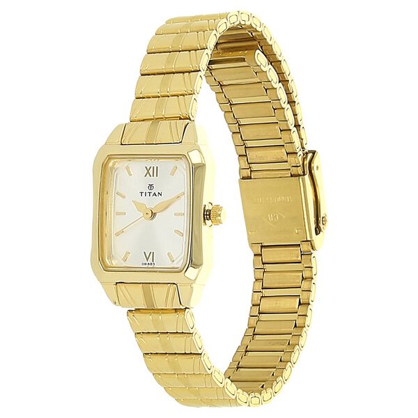Titan Quartz Analog Silver Dial Watch for Couple - image number 1