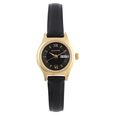 Sonata Quartz Analog with Day and Date Champagne Dial Stainless Steel Strap Watch for Women