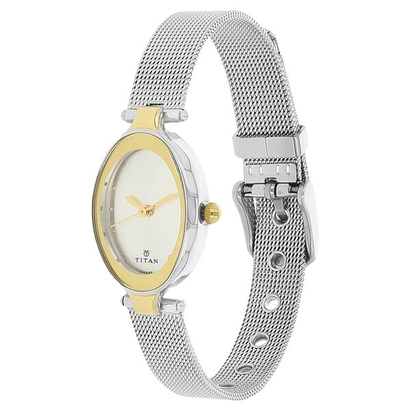 Titan Raga Contempore Silver Dial Analog Stainless Steel Strap watch for Women - image number 1