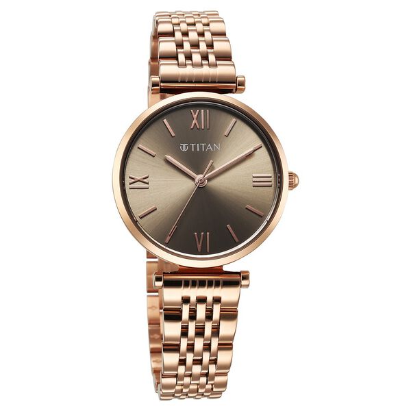 Titan Workmode Quartz Analog Grey Dial Metal Strap watch For Women - image number 1