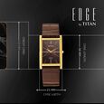 Titan Edge Monture Quartz Analog Brown Dial Brown Leather Strap Watch For Men - image number 3