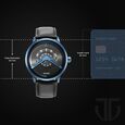 Titan Maritime Black Dial Analog Leather Strap watch for Men - image number 2