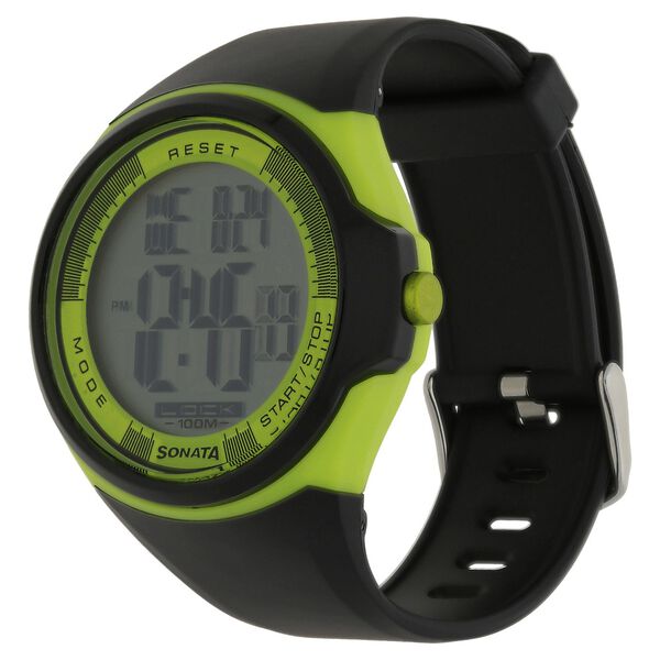 SF Digital Dial Black Plastic Strap Watch for Men - image number 1