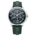 Titan Classique Four Eye Multifunction Analog with Green Dial Silver Stainless Steel Strap Watch for Men