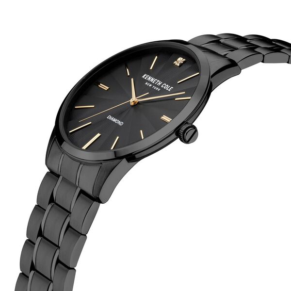 Kenneth Cole Black Dial Stainless Steel Strap Watch For Men - image number 1