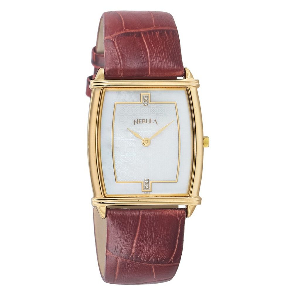 Buy Online Titan Nebula Quartz Analog 18 Karat Solid Gold Watch