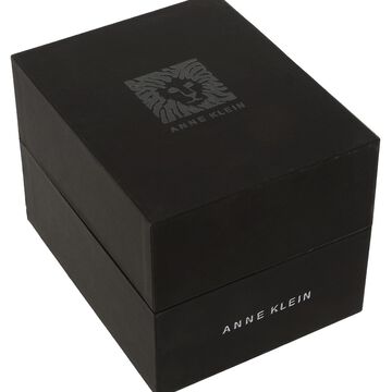 Anne Klein Quartz Analog Grey Dial Golden Plastic Strap Watch For Women