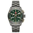 Ducati Quartz Chronograph Green Dial Grey Stainless Steel Strap Watch For Men - image number 0