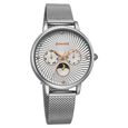 Sonata Festive Quartz Multifunction Blue Dial Leather Strap Watch For Women