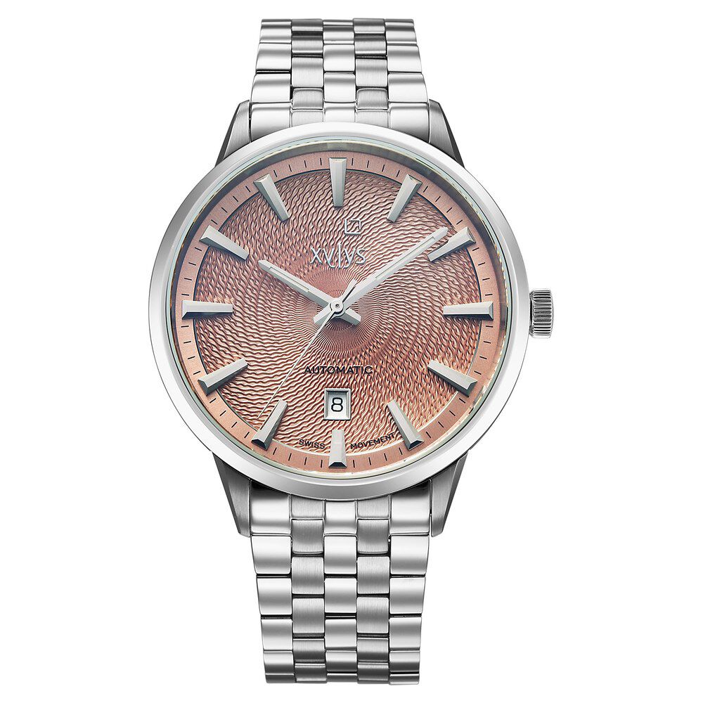Buy Online Xylys Swiss Automatic Champagne Dial Silver Stainless