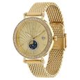 Titan Quartz Analog Moonphase Champagne Dial Stainless Steel Strap Watch for Women - image number 1