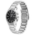 Sonata Quartz Analog with Day and Date Black Dial Stainless Steel Strap Watch for Men - image number 1