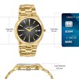 Sonata Festive Quartz Analog Black Dial Gold Metal Strap Watch For Men - image number 3