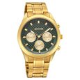 Sonata Multifunction Green Dial Golden Metal Strap Watch For Men - image number 1