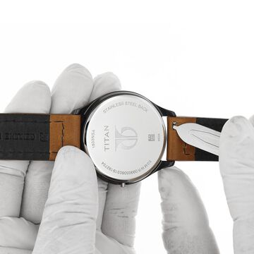 20 mm Brown Genuine Leather Straps for Men