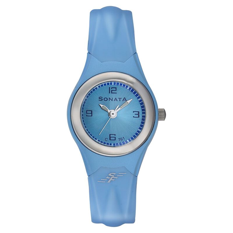 Sonata Quartz Analog Blue Dial Strap Watch for Women