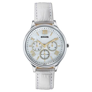 Sonata Women's Work Wear leather Watch - Premium Multifunction design for everyday style
