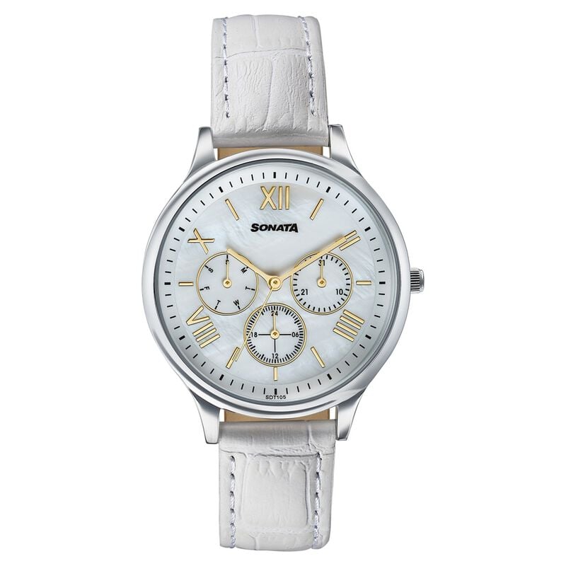 Sonata Women's Work Wear leather Watch - Premium Multifunction design for everyday style