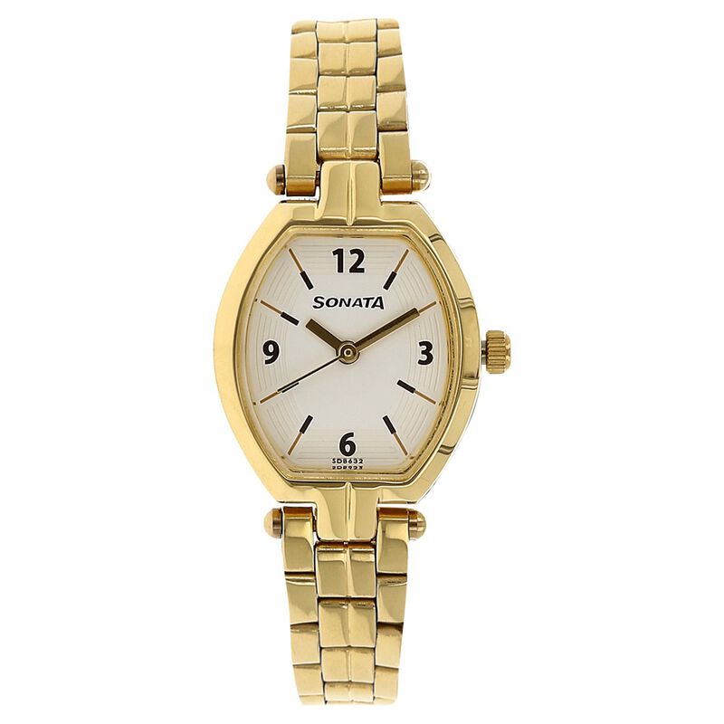 Sonata Wedding Silver Dial Women Watch With Stainless Steel Strap