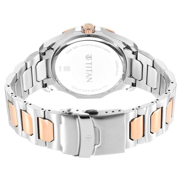 Titan Regalia Premium Blue Dial Quartz Multifunction Stainless Steel Strap watch for Men - image number 5
