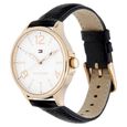 Tommy Hilfiger Quartz Analog White Dial Leather Strap Watch for Women - image number 1