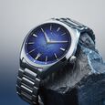Titan Stellar Starlight Analog with Concealed Automatic and Blue Dial Silver Stainless Steel Strap Watch for Men - image number 0