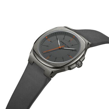Kenneth Cole Quartz Analog Grey Dial Leather Strap Watch for Men