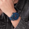 Police Quartz Analog Blue dial Leather Strap Watch for Men - image number 4