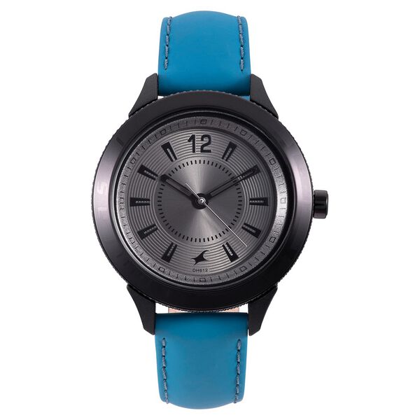 Fastrack Modular Quartz Analog Anthracite Dial Leather Strap Watch for Girls - image number 1