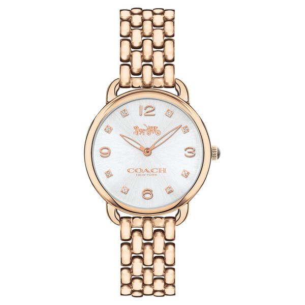 Coach Quartz Analog Silver Dial Stainless Steel Strap Watch for Women - image number 0