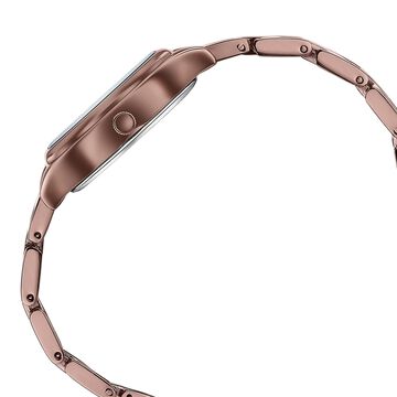 Poze By Sonata Quartz Analog Green Dial Brown Metal Strap Watch For Women