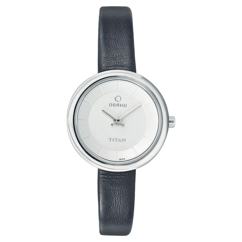 Buy Online Titan Quartz Analog White Dial Leather Strap Watch for Women 9940sl01 Titan