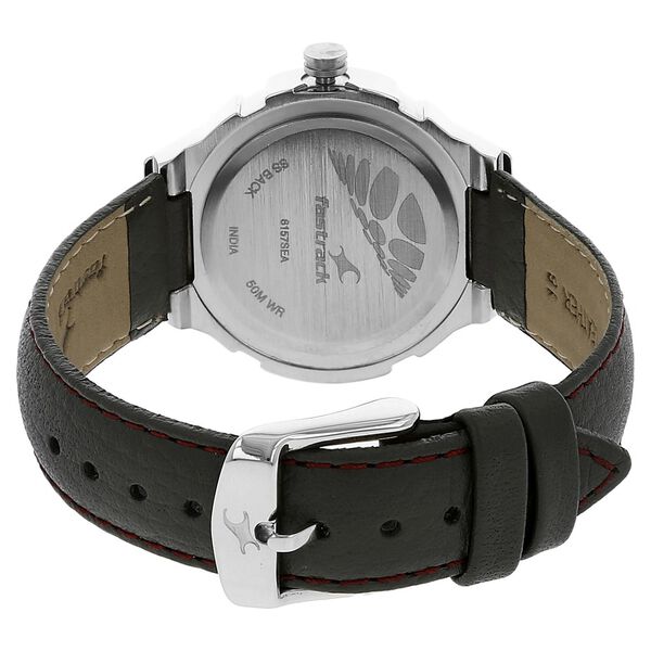Fastrack Quartz Analog White Dial Leather Strap Watch for Girls - image number 3